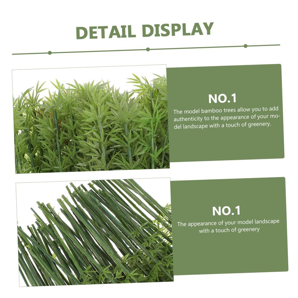 HOMSFOU Scale Plastic Miniature Bamboo Inch Model Tree for Model and Scenery Creation 175 Tree, 5.51 Green, Diorama, Train,