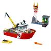 Creative City Series Sea Cruise Boat Explore Fireboat Building Blocks Ship Model Assemble Brick Toy Gift for Kid Boy Adult