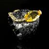 New Ring European and N Fashion Female Personality Enchased Color Diamond Ring