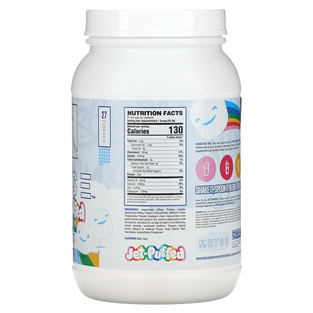 RYSE Jet-Puffed, Loaded Protein, Marshmallow, 2 Lb (915 G)