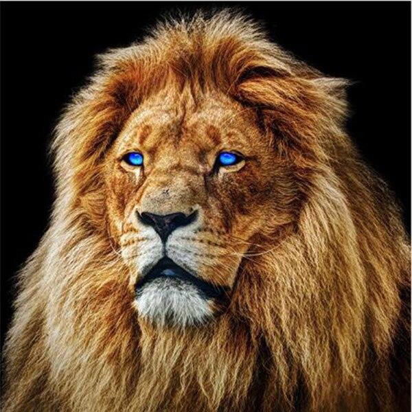 17 Style Full Round Drill Diamond Mosaic Lion Animals Diamond Painting Cross Stitch Wild Animal 5D DIY Diamond Embroidery Decor