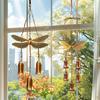 Vintage Dragonfly Wind Chime Weather-proof Indoor Outdoor Garden Patio Metal Dragonfly Hanging Wind Bell Decoration Ornament