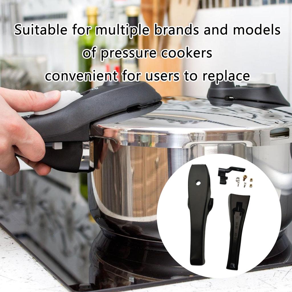 Ergonomic Pressure Cooker Handles Stainless Steel Easy Installation 24-26cm for Most Standard Cookware Accessories