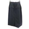 HYKE Linen Blend Long Length Tight Skirt 1 Black Women Used