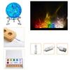 Colored Crystal Ice Cracking Ball Solid Glass Ball Night Light Decoration Ornament Rockery And Flowing Bonsai Craft Accessories