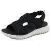 New European Sports Md Casual Women's Sandals Solid Color Comfortable Large Size Sandals Fashionable Casual Velcro Stickers