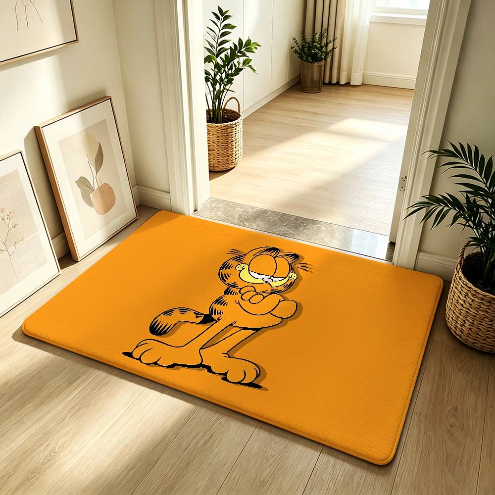 Anime-G-garfieldS Kawaii Carpet Bathroom Anti-slip Mat Door Mat Home Decoration Mat Entrance Door Mat Scratch-resistant Door Mat