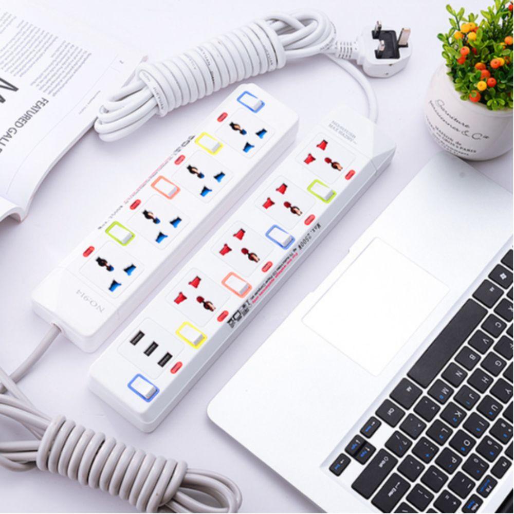 Портативный удлинитель USB-порт зарядка электрическая розетка белый удлинитель электрический стол