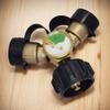 Y Splitter Adapter 2 Way Gas Adapter Propane Tank Connector Adapter Metal Gas Tank Converter for Grill Camp Stove