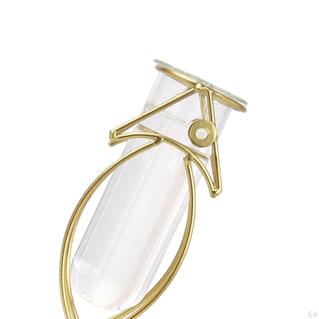 Ваза для растений, Держатель для ваз с сушеными цветами из железа, Стеклянная подставка-стеллаж для растений для декора рабочего стола дома