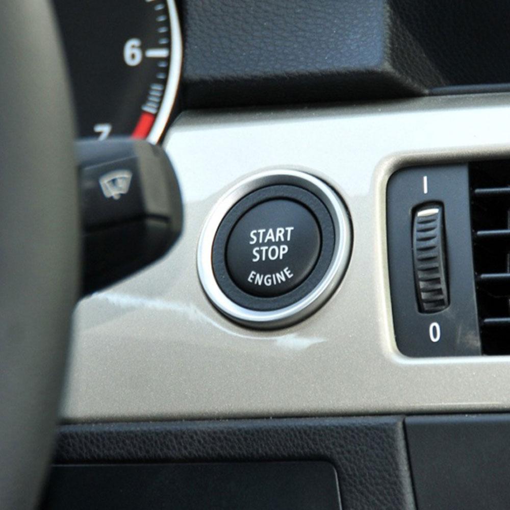 Крышка кнопки запуска и остановки зажигания двигателя, замена крышки для BMW 1 3 5 серии E87 E90 E91 E92 E93 E60 X5 X6 Z4 E84 E83 E70