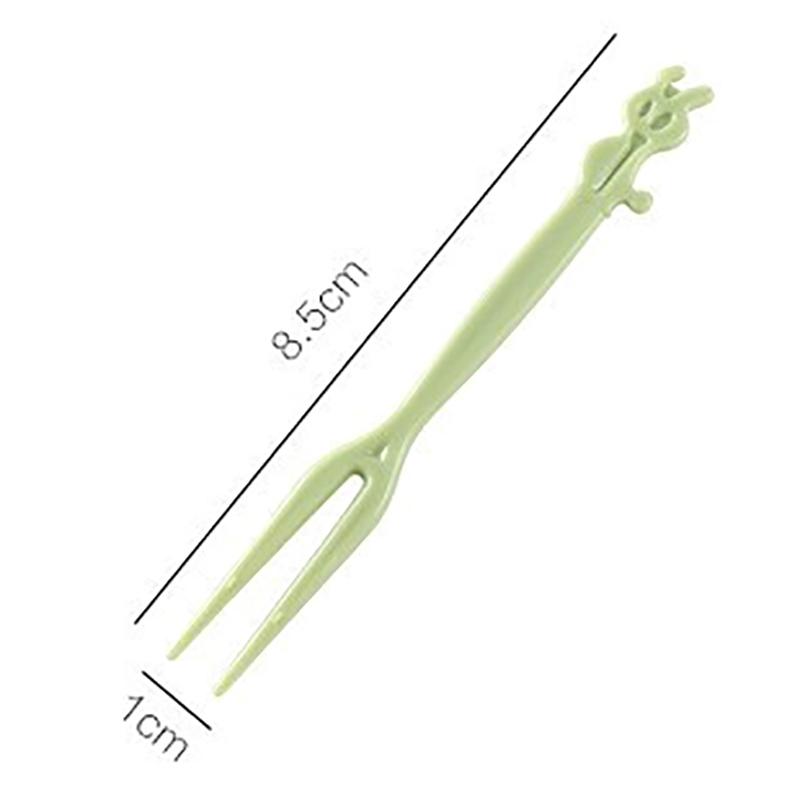 50 шт. мультяшные пластиковые вилки для фруктов зубочистки ланч-боксы для детей на день рождения закуски торт десерт выбор вилки