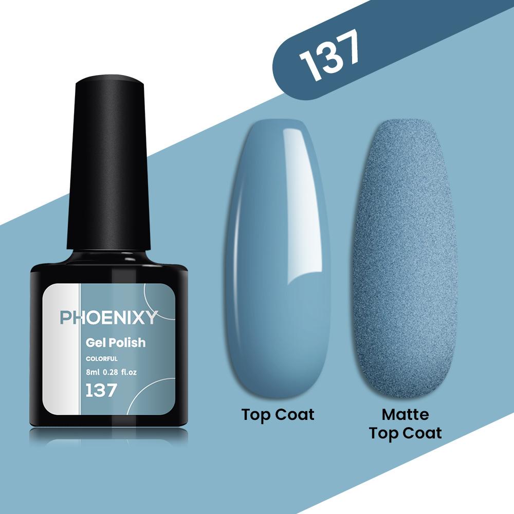 PHOENIXY, 8 мл, однотонный гель-лак для ногтей, замачиваемый цветной гель телесного цвета, розовый, фиолетовый, долговечный лак для ногтей, УФ-светодиодный лак для дизайна ногтей