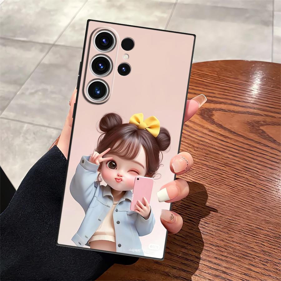 Мягкий чехол для телефона Samsung Galaxy S9 S10 S23 Ultra S24 Plus S20 S26 S21 FE S25 Edge Note 8 9 10 20 Ultra Мультяшный Милый