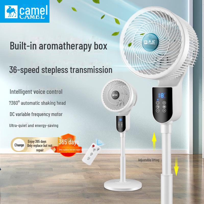 Вентилятор Camel с 36 скоростями и циркуляцией воздуха постоянного тока, голосовым управлением, ароматерапией, дистанционным управлением и турбинной конвекцией