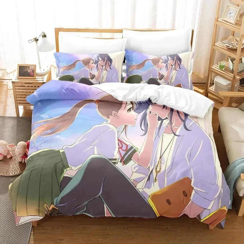 Новый 3D-печатный комплект постельного белья с изображением аниме Suzume no Tojimari, односпальная кровать, двуспальная кровать размера Queen, комплект постельного белья для взрослых и детей, комплект пододеяльников