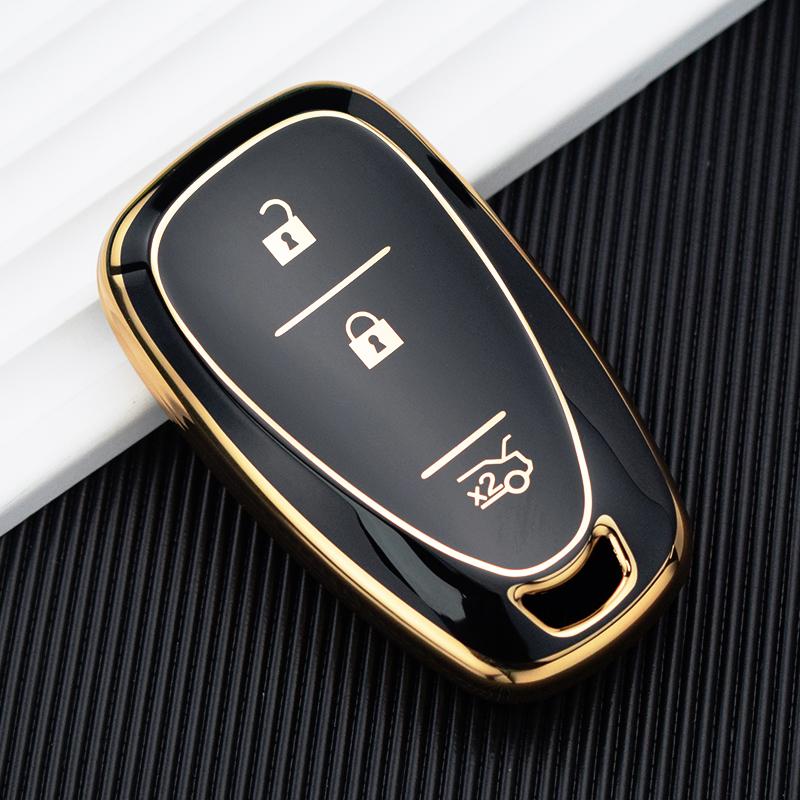 Чехол для дистанционного ключа из ТПУ с 3 кнопками для Chevrolet Onix Equino Orlando Cruze Spark Sonic Camaro Volt Bolt Trax Malibu Blazer Traverse