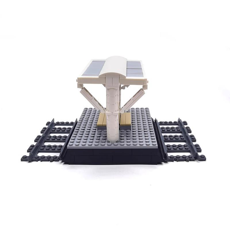 Железнодорожная платформа Железнодорожный переезд Диспетчерская вышка Мост Пещера Двойной путь Подъем и спуск Аксессуары Сборка Строительный блок