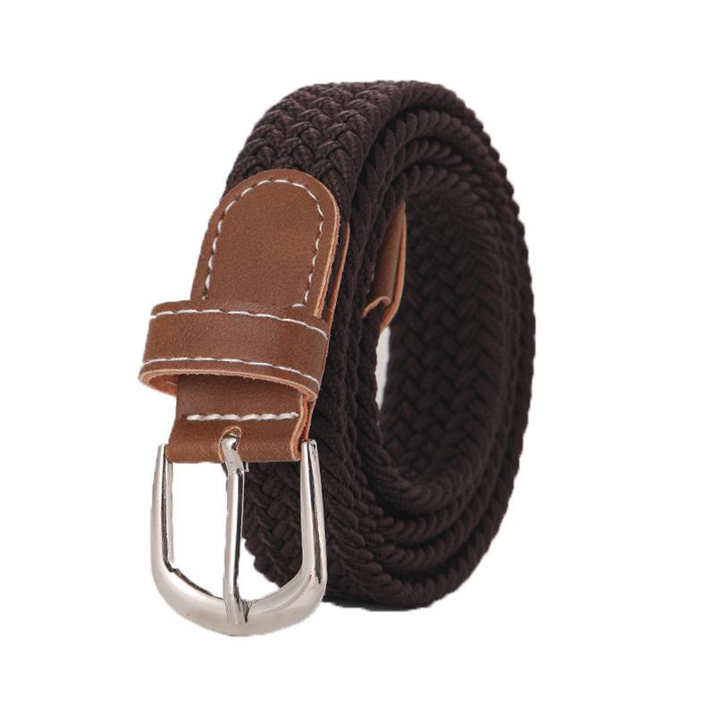 Elastic Belts For Woman Canvas Stretch Belt Solid Color High Quality Fashion Casual Jeans Webbing Ladies Tactical Strap DT050