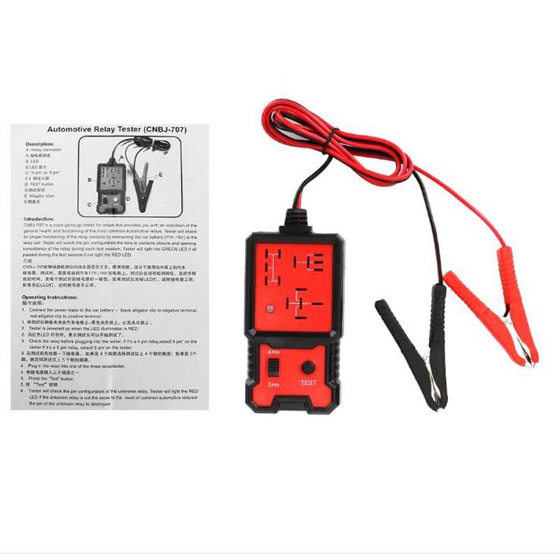 Светодиодный индикатор Автомобильные аксессуары Автомобильный тестер аккумулятора Тестер реле автомобиля Тестер напряжения Универсальный 12 В