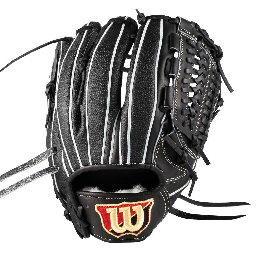 Перчатки для бейсбола Wilson Hardball Wilson Staff DUAL Staff для 33 Type Black SS Сделано в Японии WBW102890 (Перчатка) (Уилсон Дуал) Кувшин/Утилита