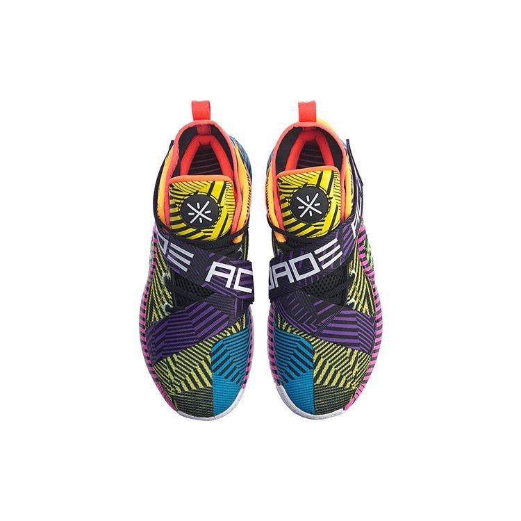 Баскетбольные кроссовки Li Ning All City 7 с амортизацией, нескользящие, износостойкие, среднего размера, мужские баскетбольные кроссовки желто-синие ABAP099-1
