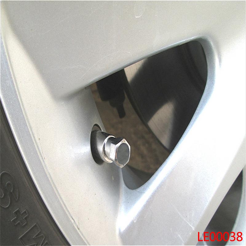 5PCs Tyre Valves Fits Standard 11mm Rim Hole Car Chrome Alloy Copper Tubeless TR414 Rubber Wheel Tyre Valve Dust Cap TPMS