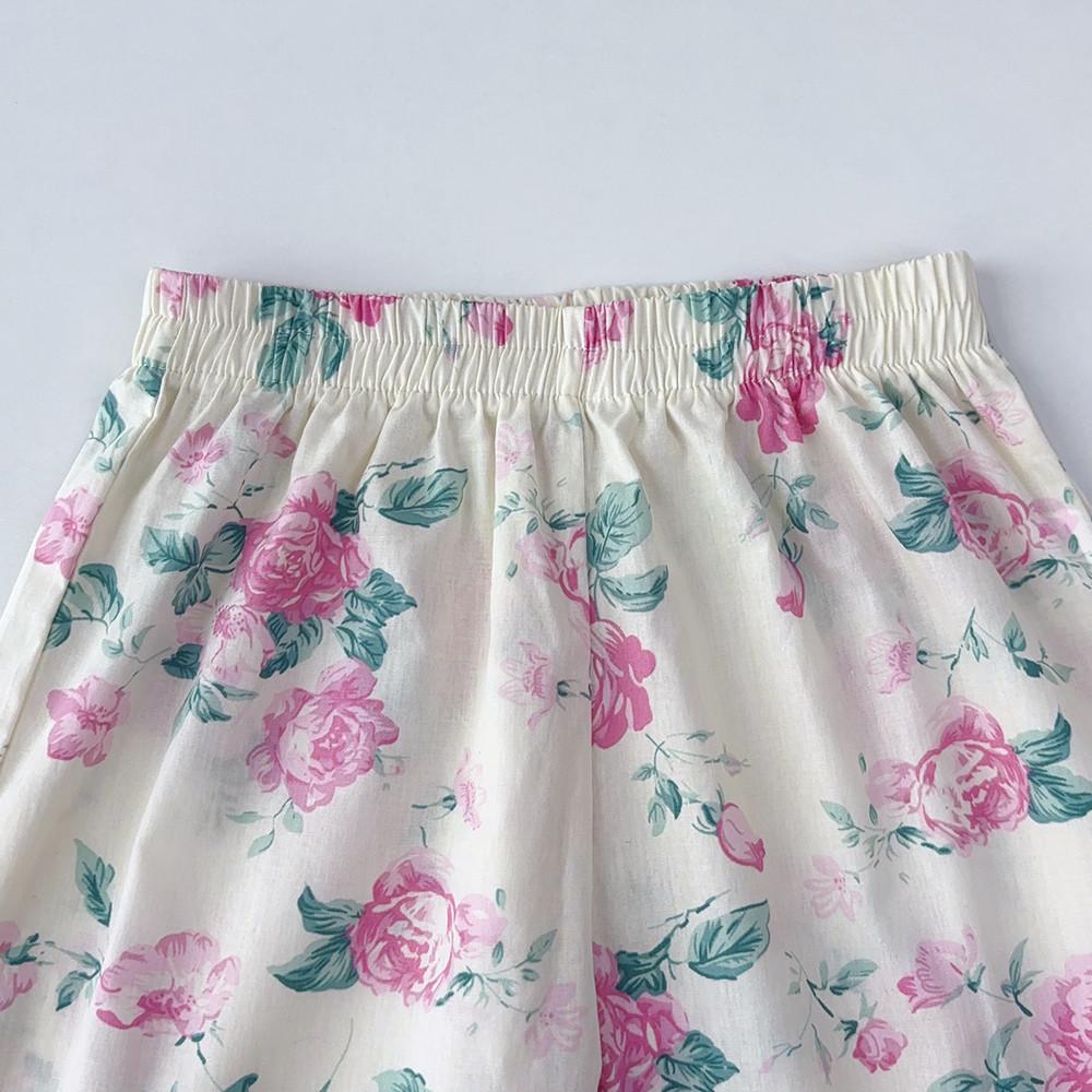 Костюм с длинными рукавами для девочек Bear Leader 3-7 лет, розовый цветочный принт, хлопковый топ + штаны, комплект из двух предметов TZ241