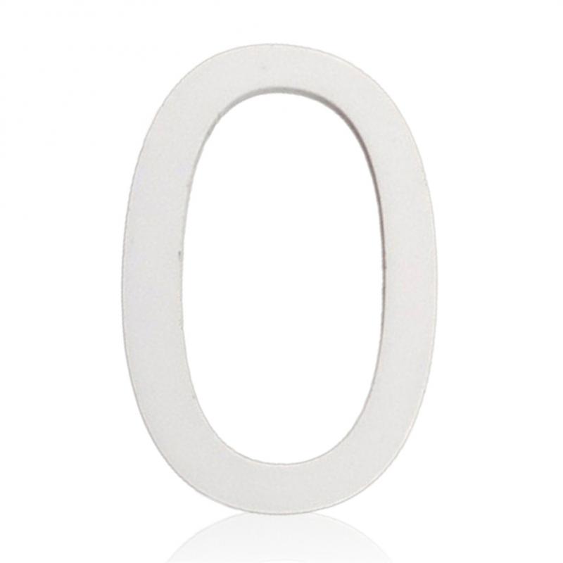 Self-adhesive 3D Numeral Plate Plaque Sign Gate Digit Number Tag Door Label Hotel Plastic 0 To 9 Plating Home Sign House Address