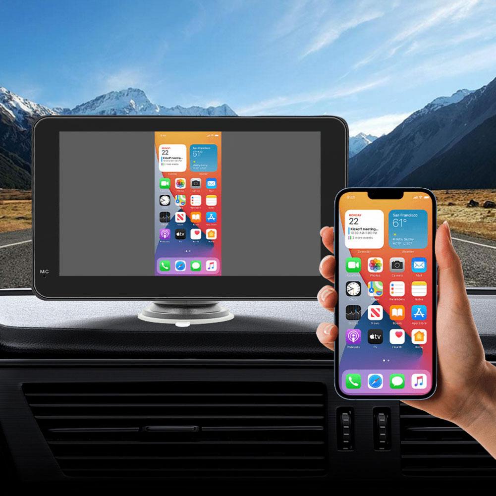 Беспроводной автомобильный плеер Carplay Android Auto MP5 с 7-дюймовым сенсорным экраном Bluetooth 5.0 SD7293, автомобильная аудиосистема, громкая связь