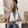 Fashionable Large Capacity Women's Autumn Winter Korean Style Casual Lazy Style Versatile Ins Retro Shoulder Bag