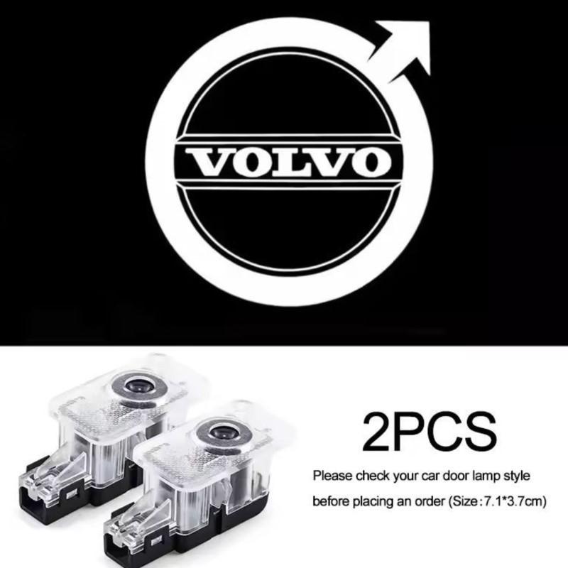 LED Car Door Logo Projector Light For Volvo XC90 V90 V60 XC60 V40 S80 S60 S90 C40 XC40 V70 XC70 C30 C70 EX90 Rdesign Accessory
