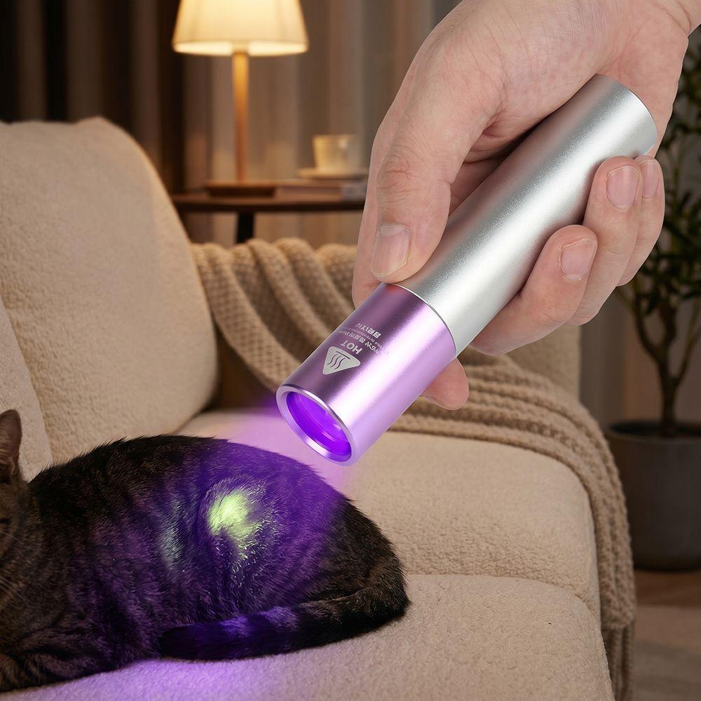 365nm Wavelength Ultraviolet LED Flashlight Aluminum Zinc Zinc Alloy Body 365nm Flashlight  Forensic Analysis
