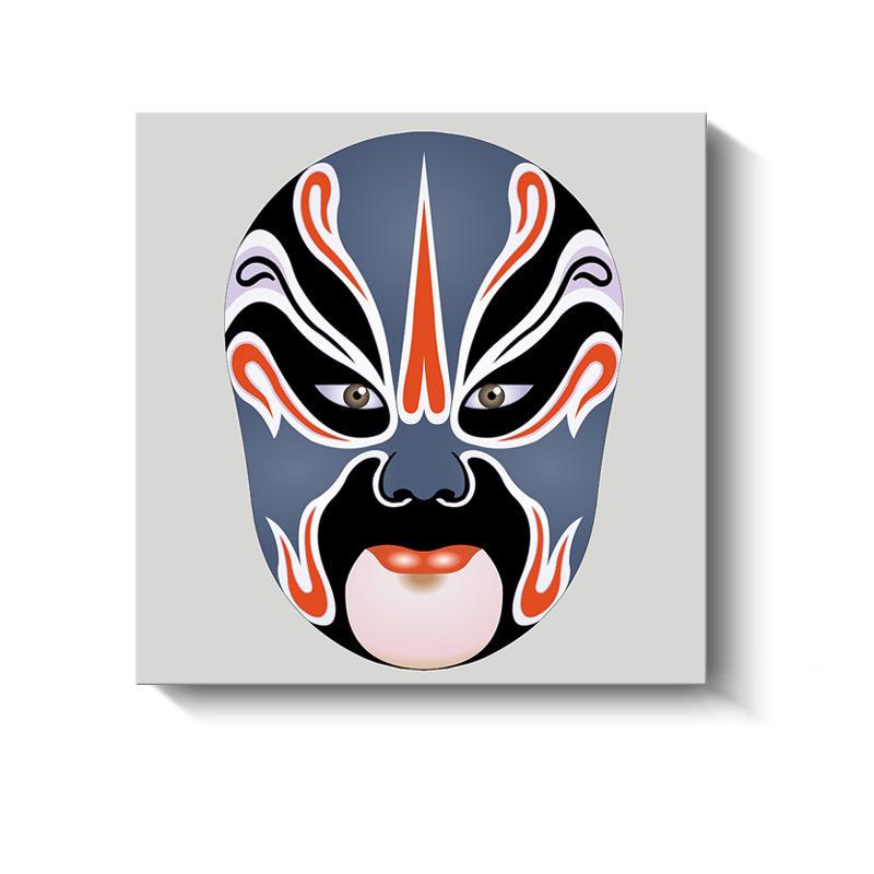 Новые китайские декоративные картины Сычуаньская опера Пекинская опера Маски Холст Плакаты и принты для украшения гостиной