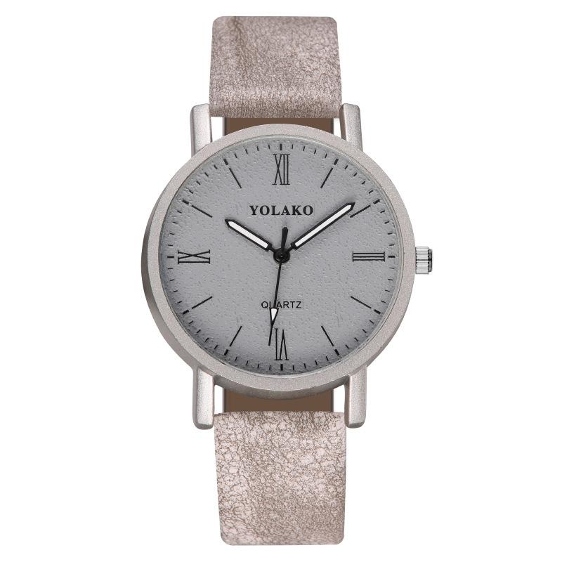 Модные женские часы с римским узором, женские часы с ремешком, кварцевые часы, студенческие часы, обработка, настройка