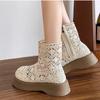 2025 New Summer Thick-soled Martin Boots Women's Mesh Hollow Breathable Short Boots Small Fashion Versatile Cool Boots