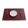 Set of 4 Placemats Durable Waterproof Woven Vinyl Easy To Clean Heat Resistant PVC For Dining Kitchen Wedding Decor