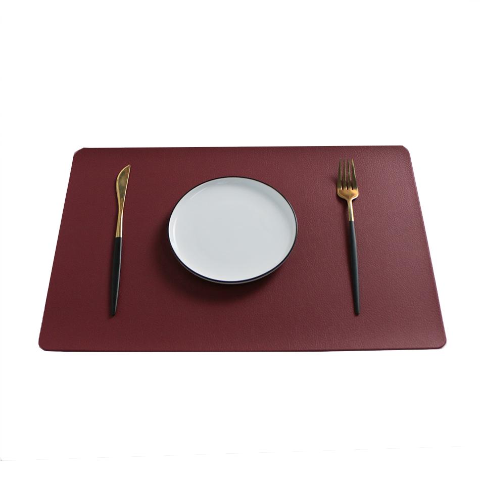 Set of 4 Placemats Durable Waterproof Woven Vinyl Easy To Clean Heat Resistant PVC For Dining Kitchen Wedding Decor