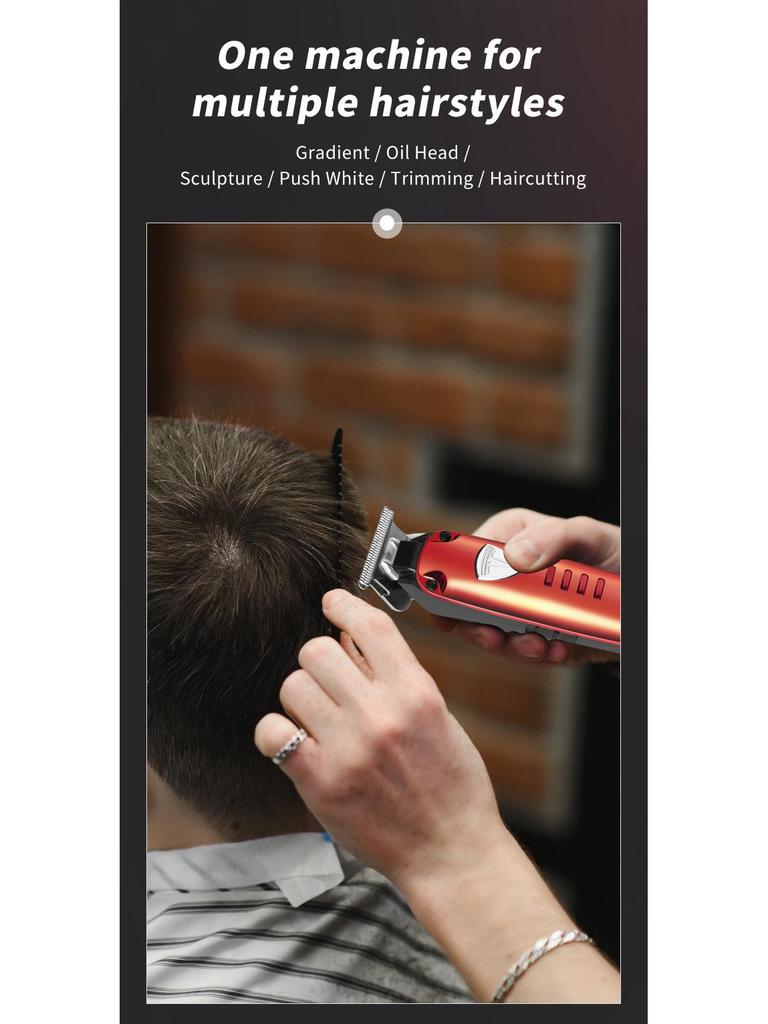 Цифровой дисплей USB перезаряжаемая машинка для стрижки волос - электрический триммер для волос и бритва