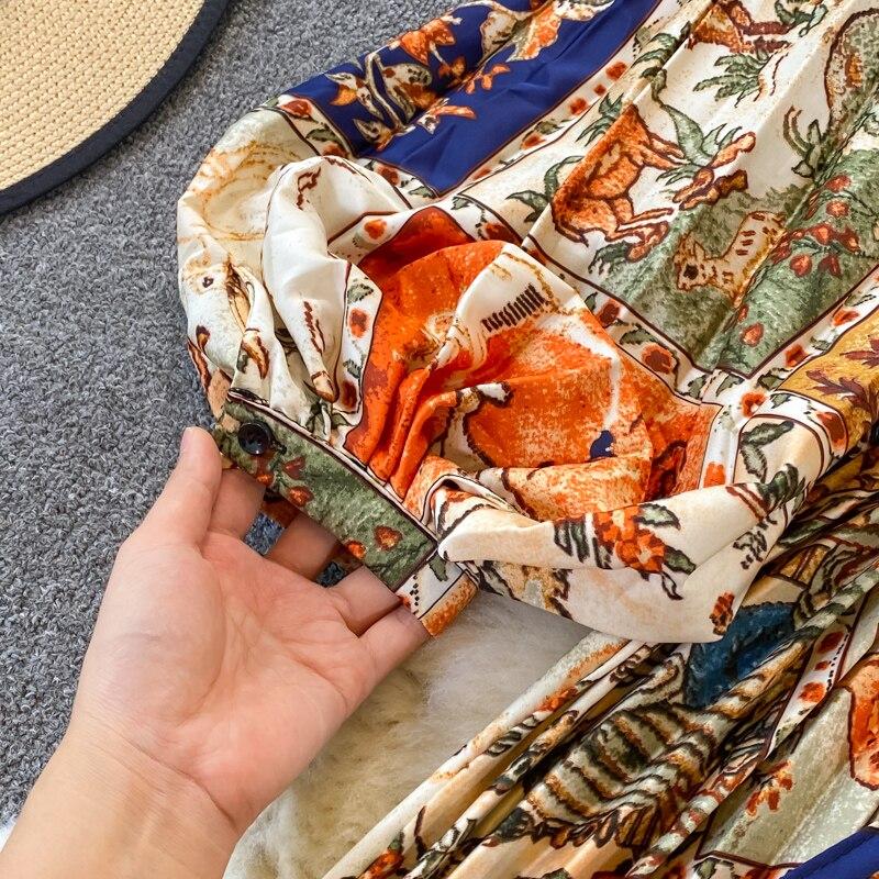 RUGOD 2024 весеннее свободное тонкое атласное однобортное плиссированное платье с круглым вырезом и длинными рукавами, элегантное легкое экстравагантное длинное платье