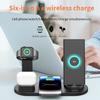 B07A For iPhone/iWatch/AirPods 6-in-1 Desktop Charging Stand 15W Wireless Charging Charger