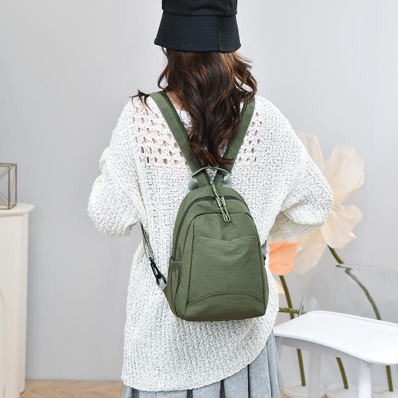 Женская сумка Многофункциональная Спортивная Большая Вместимость Однотонная Нагрудная Сумка Дорожный Рюкзак