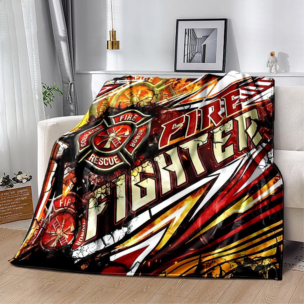 Firefighter Tribute Blankets are suitable for living rooms,making them an ideal choice for outdoor travel and gifts.