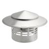 Stainles Steel Chimney Cap 75-200mm Air Outlet Durable Stove Pipe Protector Cover  Fireplaces