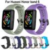 Много цветов новые силиконовые ремешки для часов для Huawei Honor band 6 смарт-часов сменный браслет для Huawei band 6 регулируемый