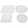 4pcs Round Square Kumihimo Beading Cord Disc Disk Braiding Plate Cord Weaving Tools for DIY Fine Thread Wire Beaded Kumihimo