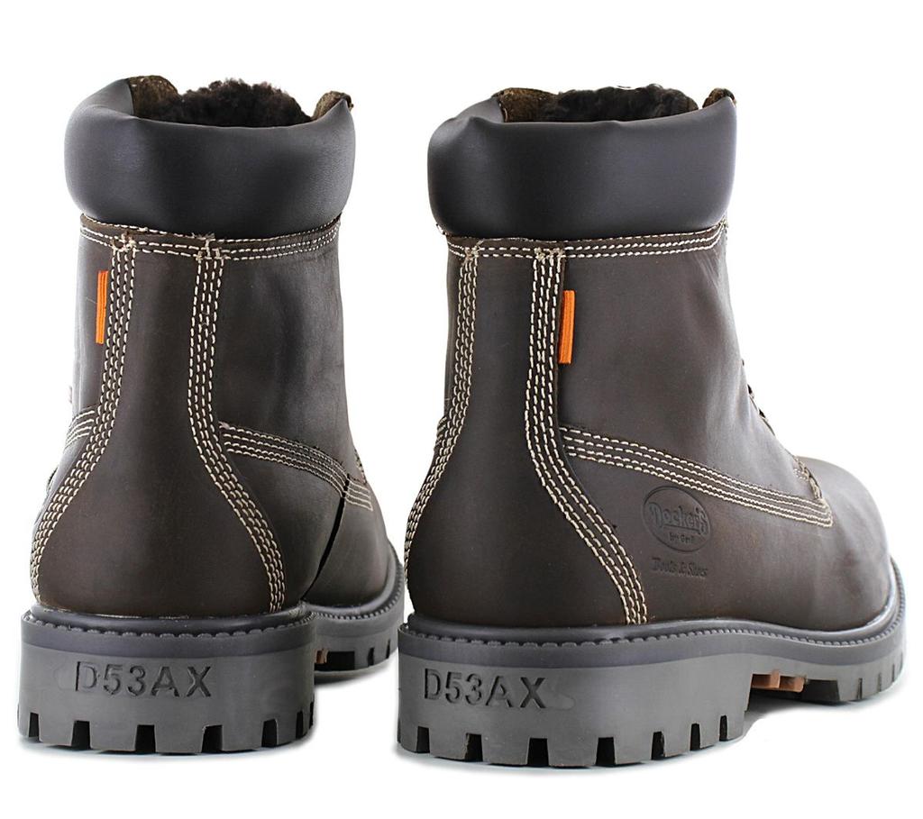 Dockers By Gerli Сапоги 6 дюймов - Мужские зимние ботинки кожаные коричневые 53AX101 ORIGINAL Shoes