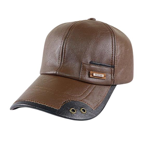 Осенне-зимняя бейсболка из искусственной кожи, дышащая, с металлическими люверсами, дизайн color-blocking, универсальный повседневный стиль, бейсболка