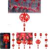 Spring Festival Felt Lanterns New Year Fu Character Blessing Pendant Decoration