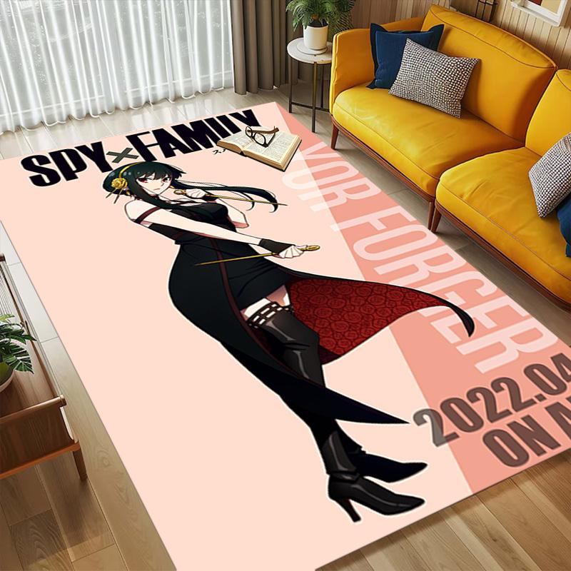 Spy Family Living Room Nonslip Area Rug Soft Carpet For Bedroom Game Playroom Sofa Office Home Decor Doormat Christmas Gift C9302049